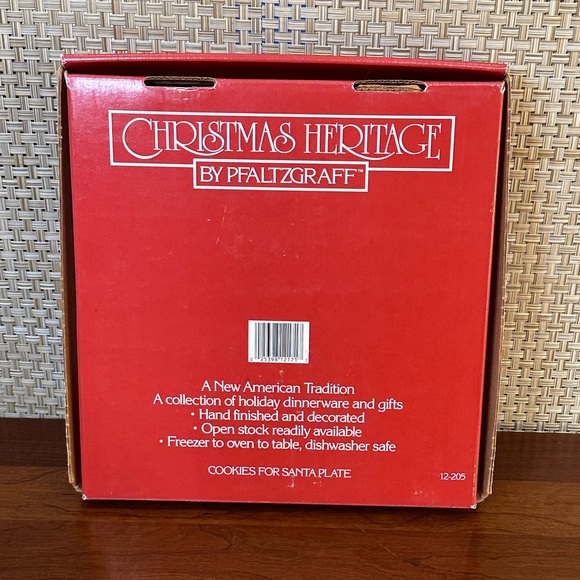 🎄🌟HP🌟VTG 1981-2006 Cookies For Santa Plate Christmas Heritage by Pfaltzgraff - Picture 5 of 9